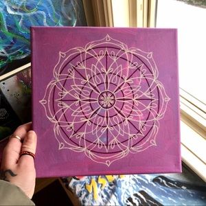 Handmade Acrylic Mandala Painting